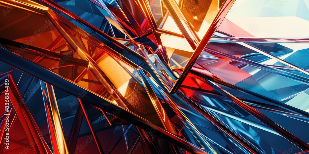 Fototapeta premium City building with many windows