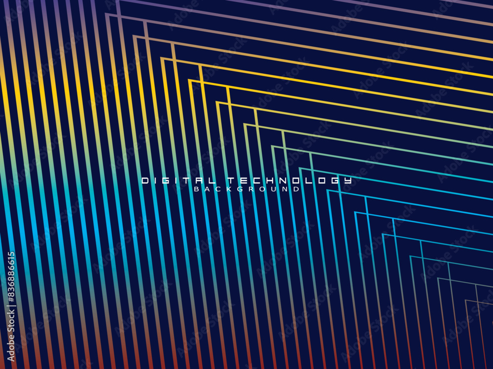 Futuristic abstract technology shining gradient blue light lines with modern stripes pattern dark blue background. Vector minimal line background with text for social media covers, headers, etc. Futuristic abstract technology shining gradient blue light lines with modern stripes pattern dark blue background. Vector minimal line background with text for social media covers, headers, etc.
