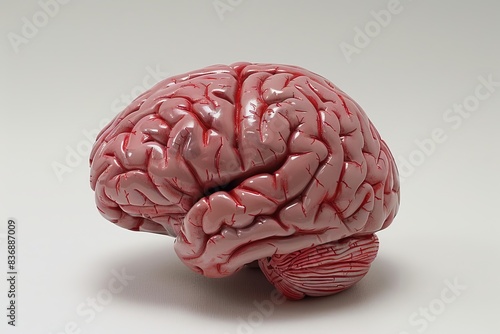 Human Brain Model on White Background