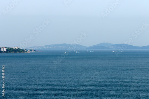 A far view of the Islands of Istanbul from Topkapi
