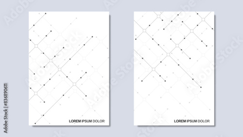 Template for cover brochure, layout, flyer, book, banner. Creative idea of modern design with abstract geometric background. Minimalistic vector texture with polygonal pattern