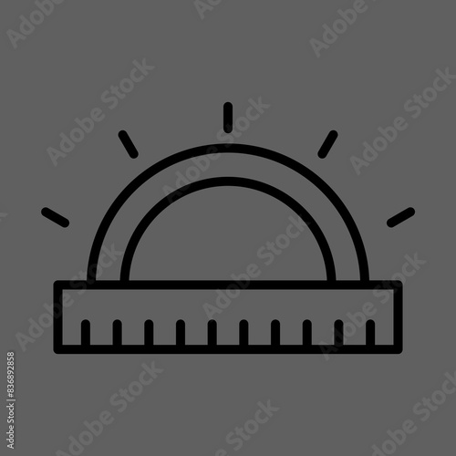 Protractor icon Design