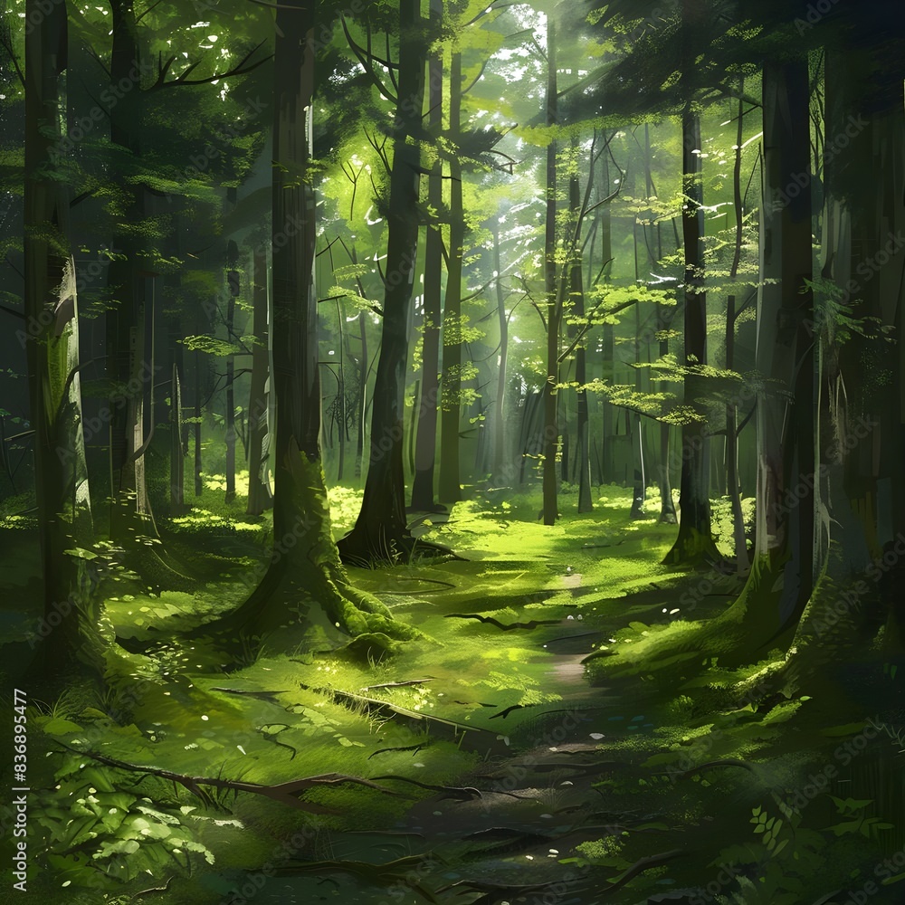 Verdant Woodland Glade Verdant Woodland Glade