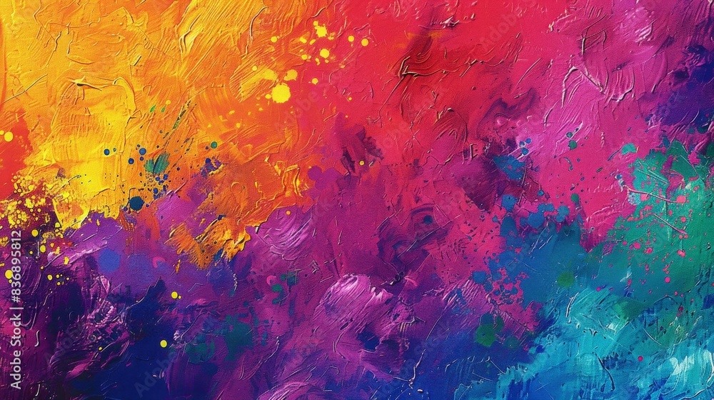 Vibrant abstract painting blend vivid colors dynamic brushstrokes creating visually stimulating artistic background. Vibrant abstract painting blend vivid colors dynamic brushstrokes creating visually stimulating artistic background.