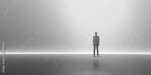 Loneliness (Light Gray): A single figure standing alone, symbolizing isolation