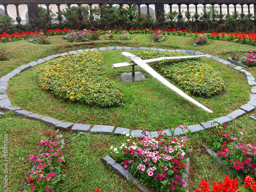 Relógio de flores photo