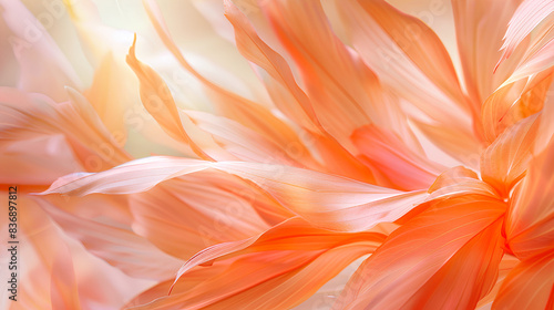  Closeup of the petal  soft peach pantone color  macro photography  dahlia close up  blurred background  light and shadow  pastel colors  ethereal details  high resolution  floral background