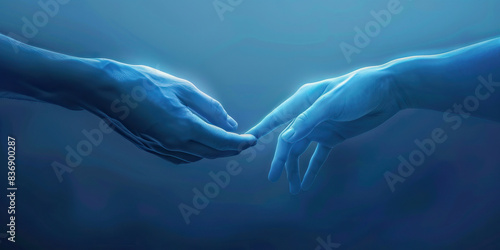 Compassion (Light Blue): Two simple, parallel lines indicating empathy and understanding photo