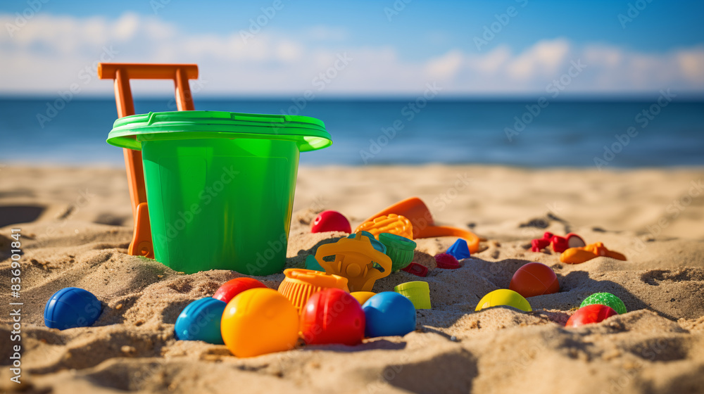Générique Jeux de Sable - Seau Pliable, râteau et Moule - Ensemble de Jeu,Ensemble de Plage Coloré | pour dès 3 Ans, Garçons et Filles, Voyage, Vacances, Extérieur