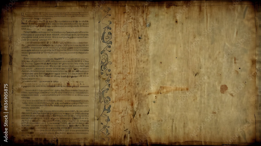 Obraz premium Ancient paper, old paper texture, old texture backdrop, artificial intelligence