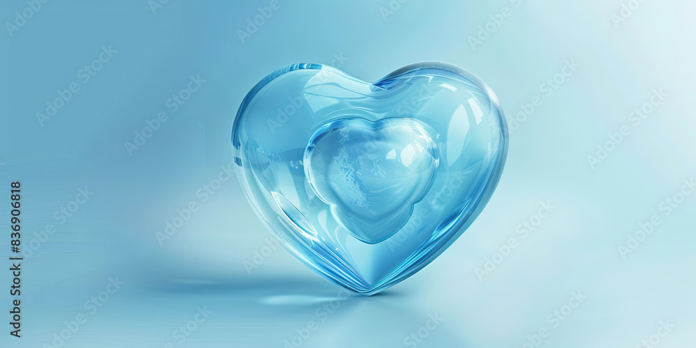Gratitude (Light Blue): A heart shape with a smaller heart inside, symbolizing appreciation and thankfulness Gratitude (Light Blue): A heart shape with a smaller heart inside, symbolizing appreciation and thankfulness