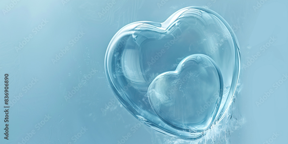 Gratitude (Light Blue): A heart shape with a smaller heart inside, symbolizing appreciation and thankfulness Gratitude (Light Blue): A heart shape with a smaller heart inside, symbolizing appreciation and thankfulness