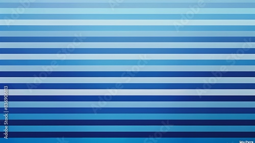 Minimalist Horizontal Blue Striped Abstract Background for Digital Art and Design