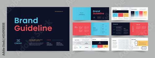 Brand guideline also  landscape brand guidelines template design
