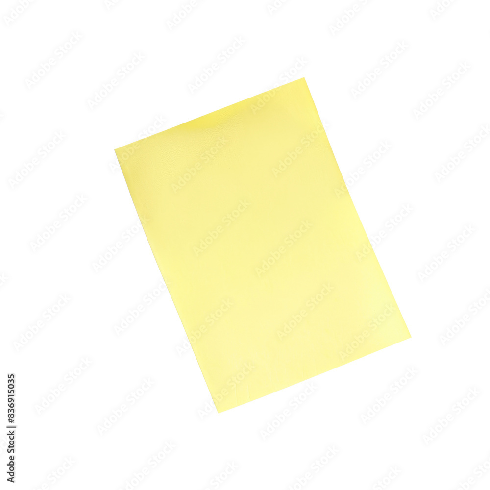 A Blank Yellow Sticky Note Waits For Inspiration Against The Pristine White Backdrop A Blank Yellow Sticky Note Waits For Inspiration Against The Pristine White Backdrop