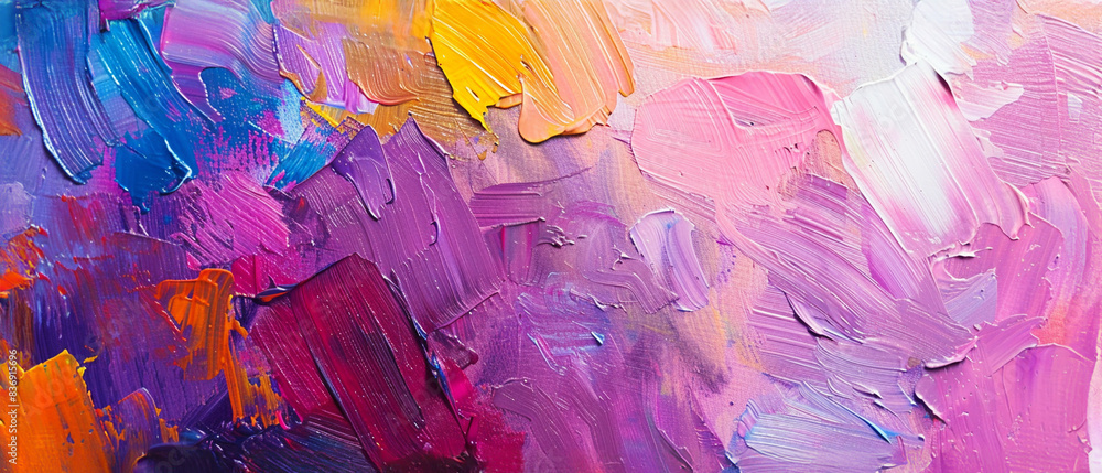 Fondo Abstracto con Colores Vibrantes y Pinceladas Texturizadas: Primer Plano de un Lienzo Impresionista en Púrpura, Naranja, Rosa, Azul, Amarillo, Rojo y Blanco. Patrones Detallados y Vivos Fondo Abstracto con Colores Vibrantes y Pinceladas Texturizadas: Primer Plano de un Lienzo Impresionista en Púrpura, Naranja, Rosa, Azul, Amarillo, Rojo y Blanco. Patrones Detallados y Vivos