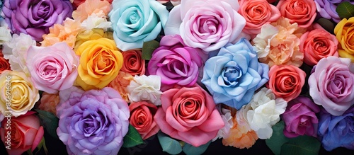 The colorful Roses. It's very beautiful when combined.