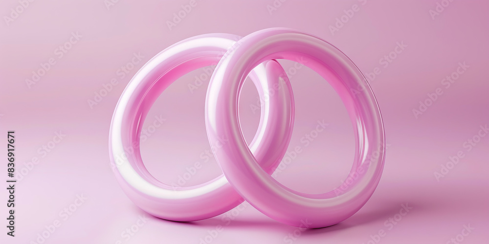 Compassion (Light Pink): Intertwined Circles of Connection - A symbol of empathy and understanding Compassion (Light Pink): Intertwined Circles of Connection - A symbol of empathy and understanding