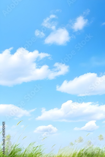 blue sky in summer