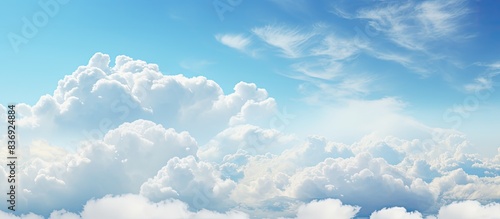 Wallpaper Mural Cloudy weather with cumulus clouds creates an abstract backdrop suitable for design projects with copy space image. Torontodigital.ca