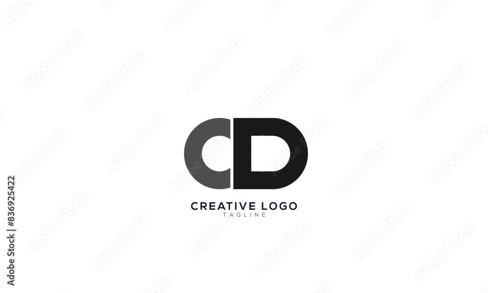 CD Abstract initial monogram letter alphabet logo design CD Abstract initial monogram letter alphabet logo design