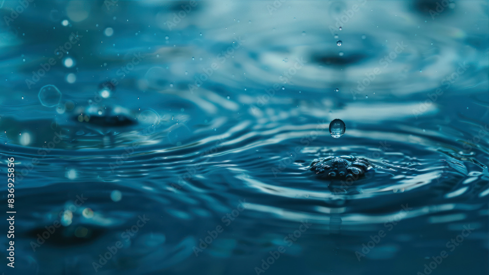 raindrops falling on water, creating ripples and splashes raindrops falling on water, creating ripples and splashes
