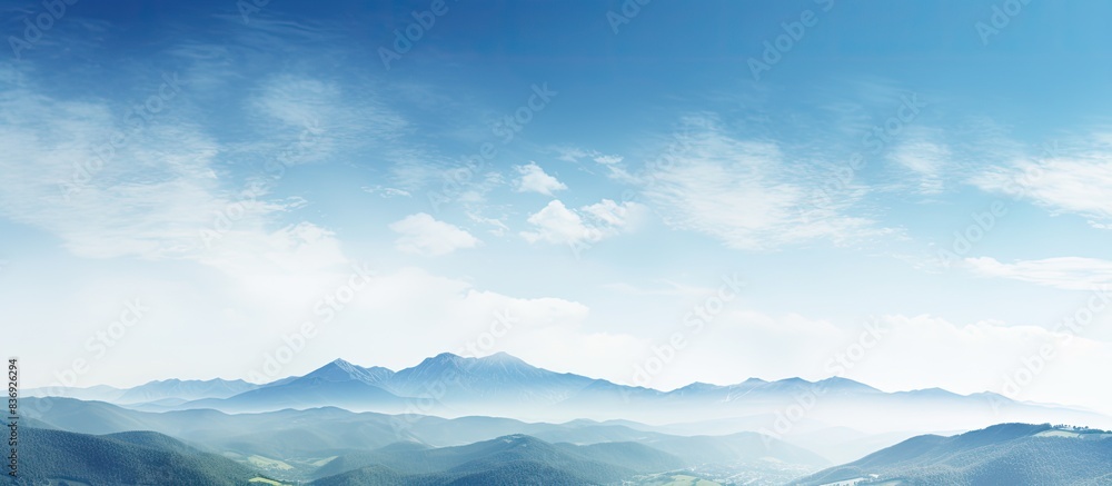 Mountain landscape with a clear sky in the background, perfect for a copy space image. Mountain landscape with a clear sky in the background, perfect for a copy space image.