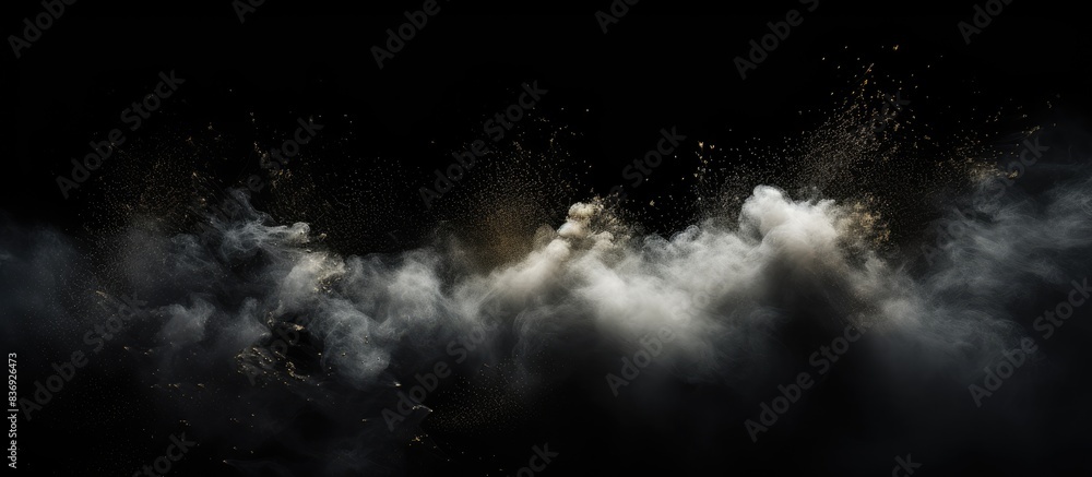 Abstract real dust floating over black background. Abstract real dust floating over black background.