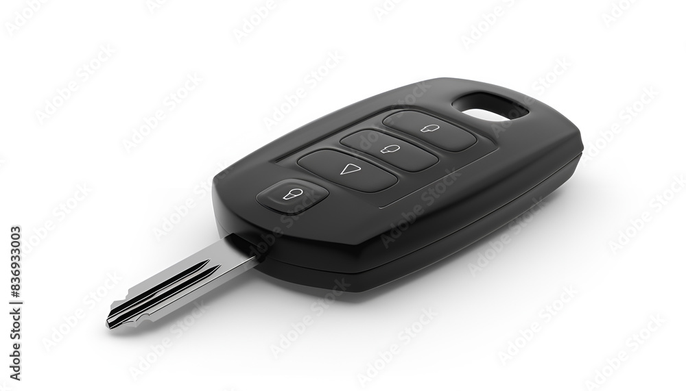 Modern car flip key isolated on white Modern car flip key isolated on white