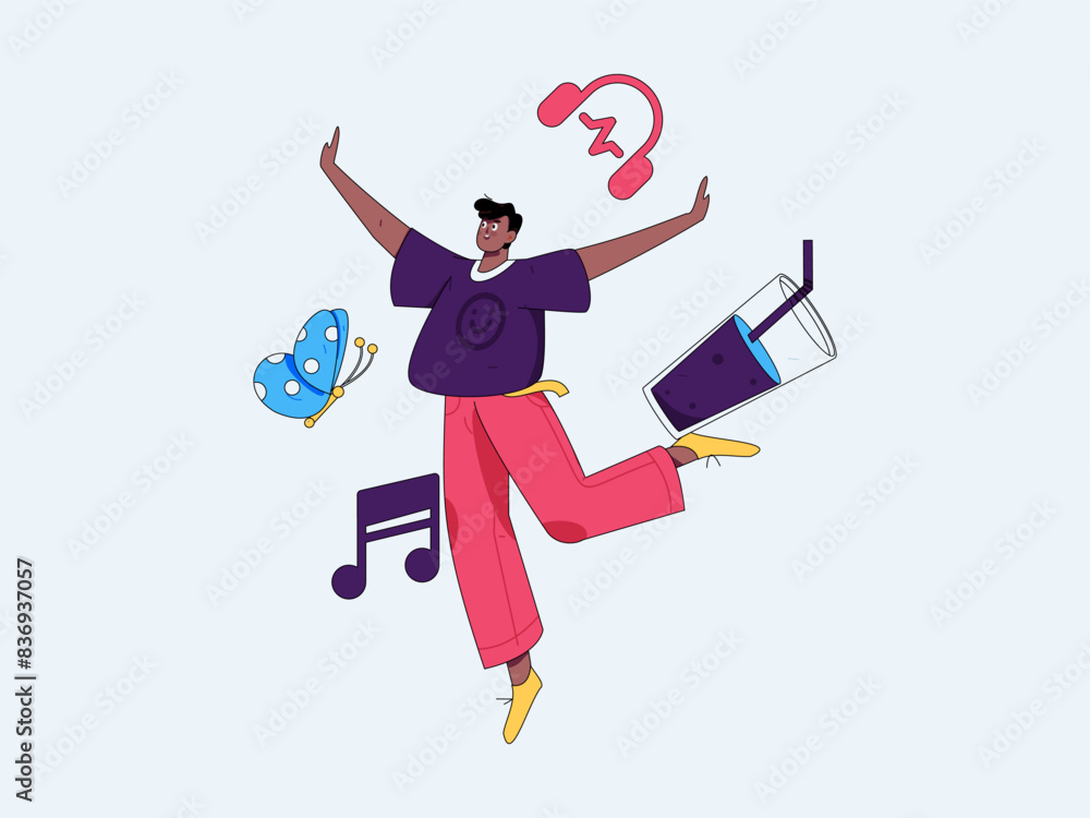 Music characters scene flat vector concept operation illustration
Music characters scene flat vector concept operation illustration