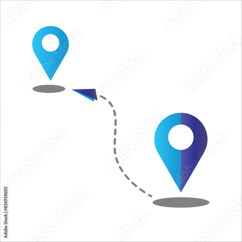 Map pointer with icon