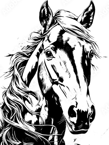 horse, animal, vector, illustration, stallion, mustang, mammal, farm, head, drawing, mane, wild, black, equestrian, sketch, running, cartoon, nature, silhouette, design, symbol, pony, art, equine, rac