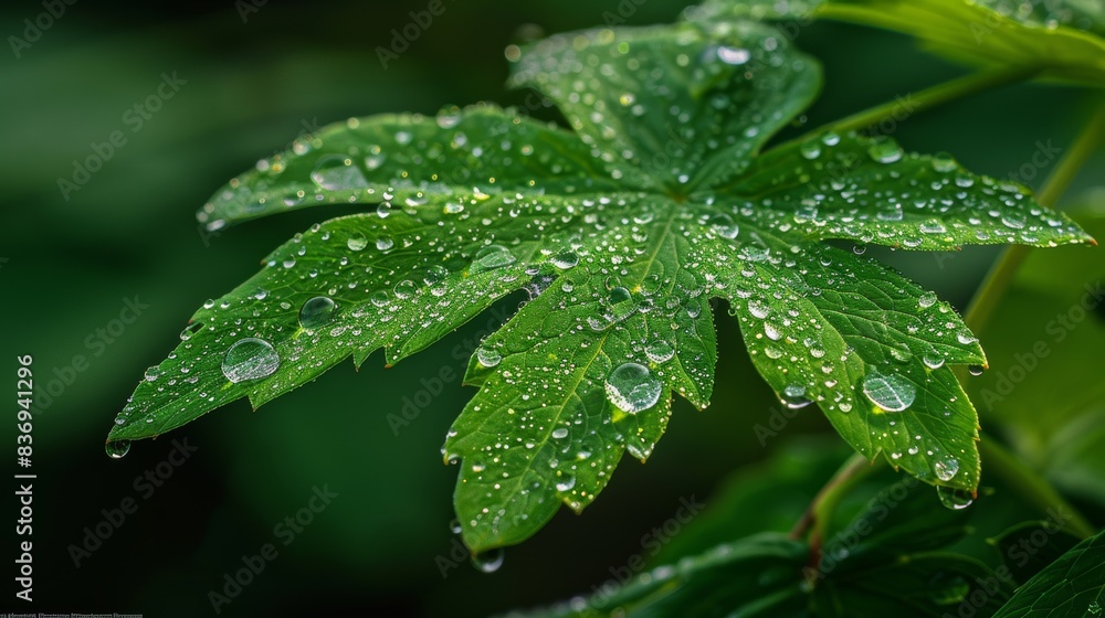 A close-up of dewdrops on the delicate leaves of a fern, capturing the intricate details and freshness of the plant. A close-up of dewdrops on the delicate leaves of a fern, capturing the intricate details and freshness of the plant.