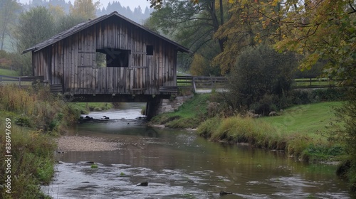 Covered Wooden Bridge