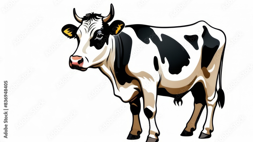 black and white cow black and white cow