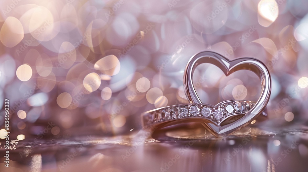 wedding rings forming a heart shape wedding rings forming a heart shape