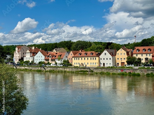 view of the old town Regensburg, Germany