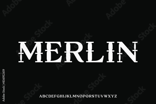 Display alphabet font vector design suitable for headline, poster, logo and many more
