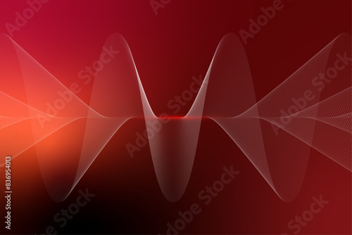 Abstract ultrasonic on a gradient background, lighting effects, and rousingly design style.
