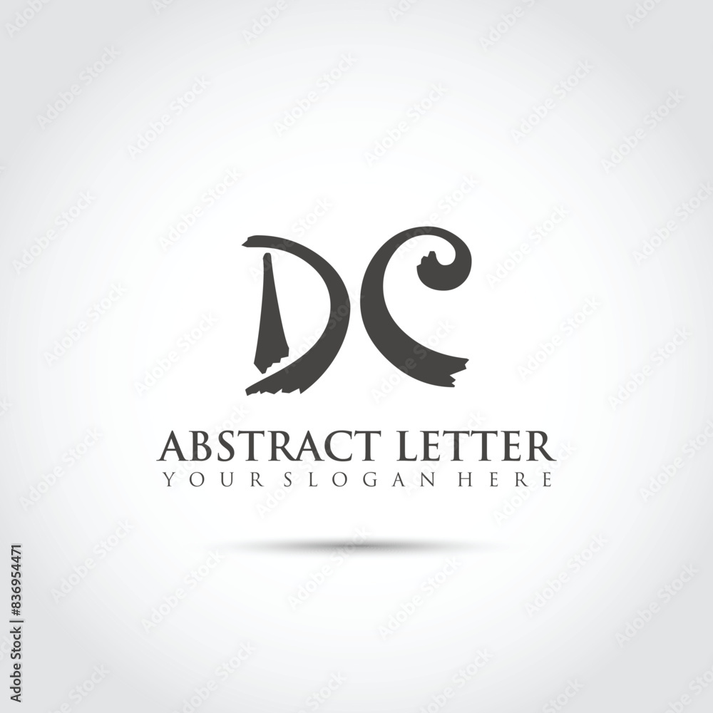 Abstract Letter DC Logo Template. Vector Illustrator Abstract Letter DC Logo Template. Vector Illustrator
