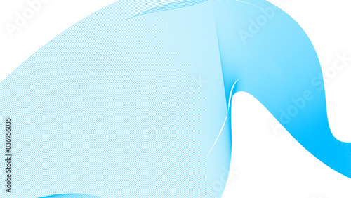 Abstract blue soft transparent wave. Set of blue wavy elements. Dynamic waves. relaxing music sound or technology. banner, web, cover, poster, flyer, card. vector illustration