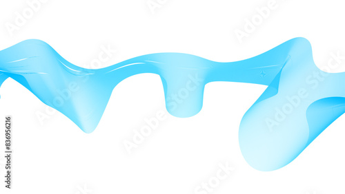 Abstract blue soft transparent wave. Set of blue wavy elements. Dynamic waves. relaxing music sound or technology. banner, web, cover, poster, flyer, card. vector illustration