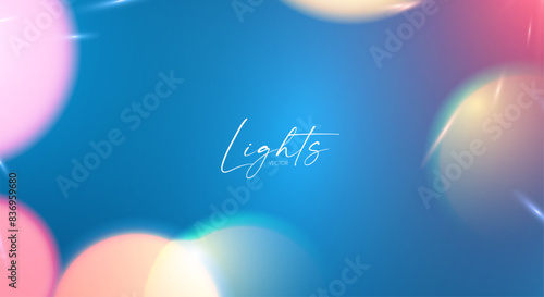 Bokeh and fireworks light effect. Shining holiday and party design. Blur light. © feaspb