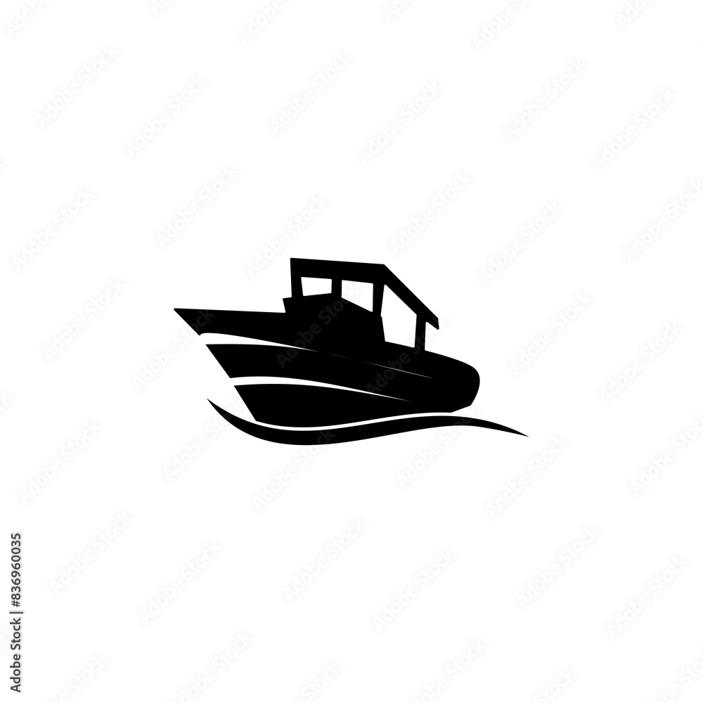 Black ship icon Black ship logo. Vector illustration of a black ship, on a white background. Black ship icon Black ship logo. Vector illustration of a black ship, on a white background.