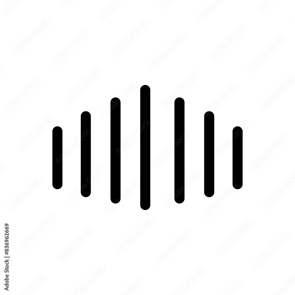 voice id icon on white background voice id icon on white background