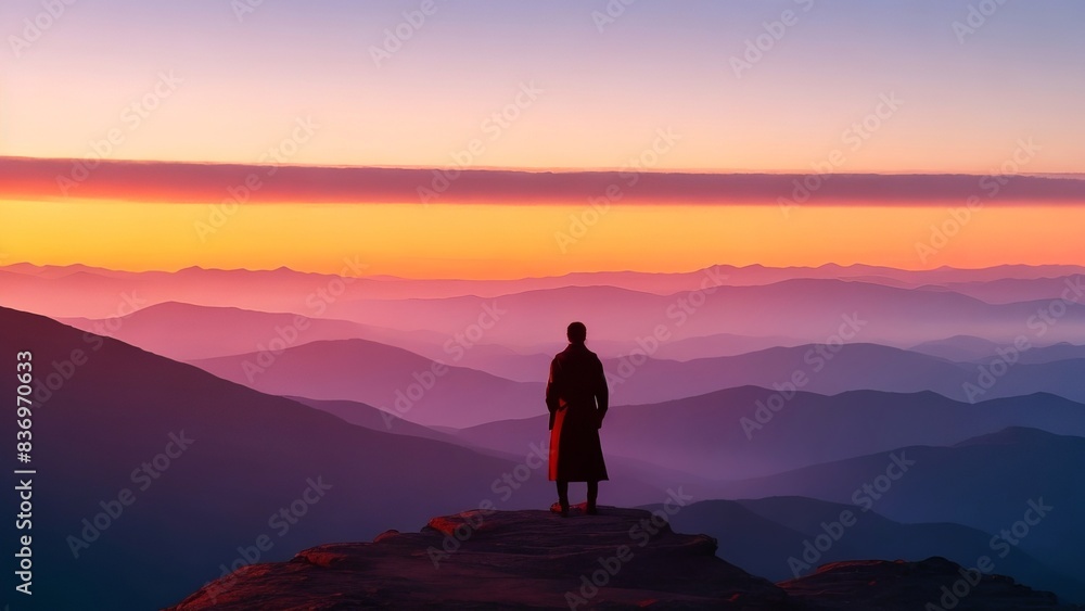 Beautiful scenery of mountains Beautiful scenery of mountains