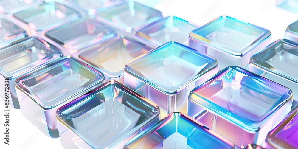 Colorful Glassy Rectangles Design Colorful Glassy Rectangles Design