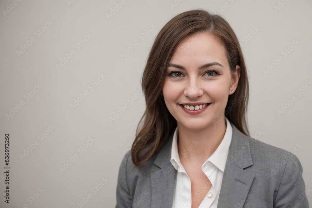 Successful senior bank manager, smiling and looking at the camera, standing in the office with copy space. Successful senior bank manager, smiling and looking at the camera, standing in the office with copy space.