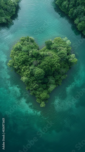 Aerial drone shot of sea shore island  © Naveenkrishna