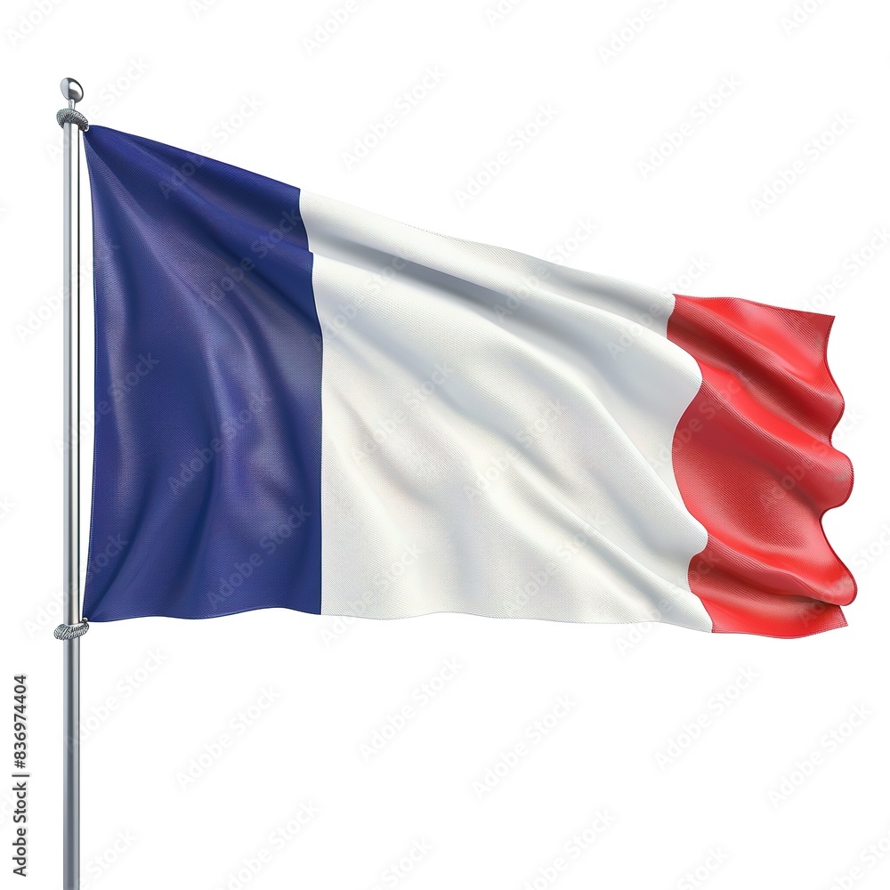 Fototapeta premium Isolated France Flag